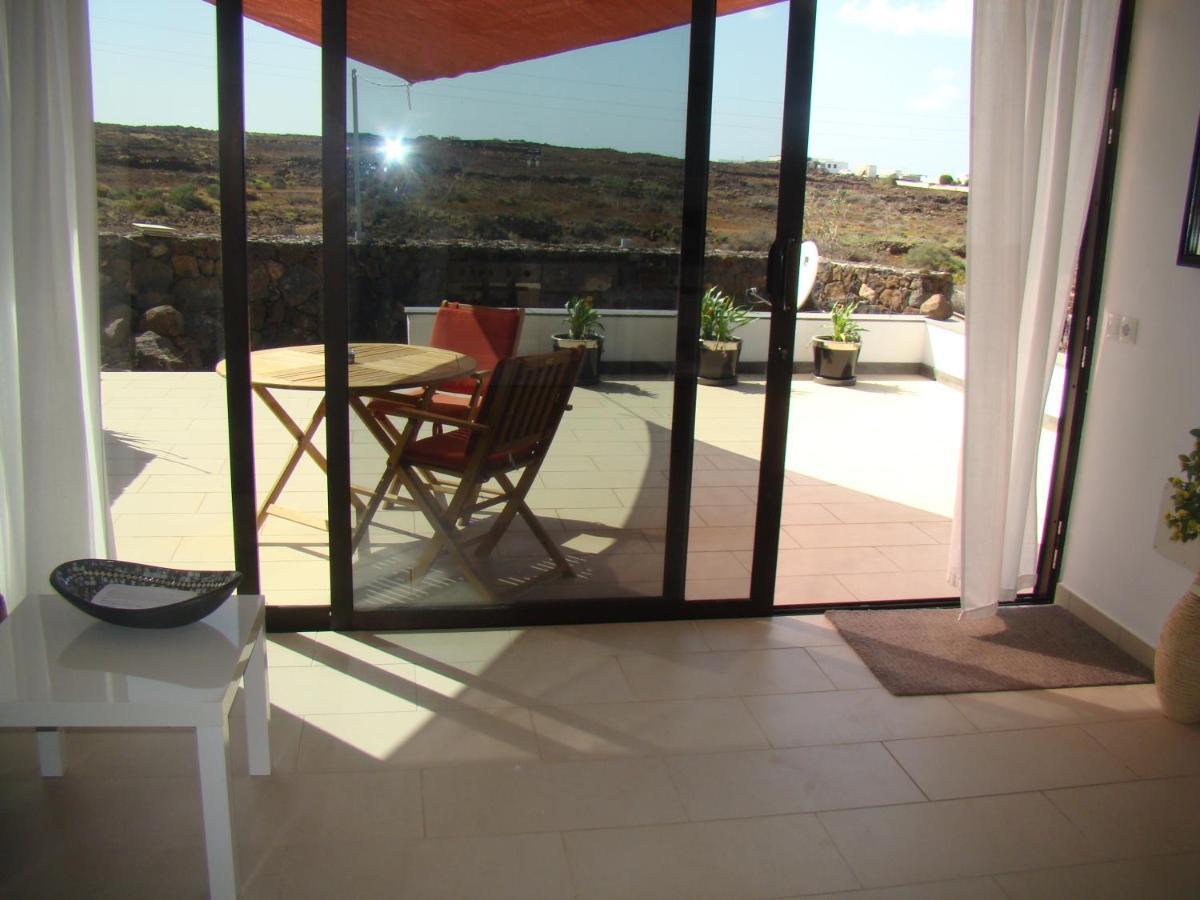 Ferienwohnung Meerblick Und Naehe Feuerberge Mit Eigenem Beheizten Pool Las Breñas Exterior foto
